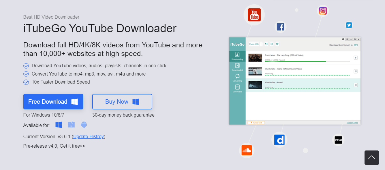 iTubeGo Youtube Downloader